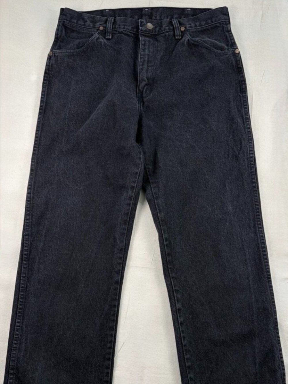 Vintage 80s Wrangler 13MWZPB Jeans 34x34 Black Cowboy Cut USA Scovill